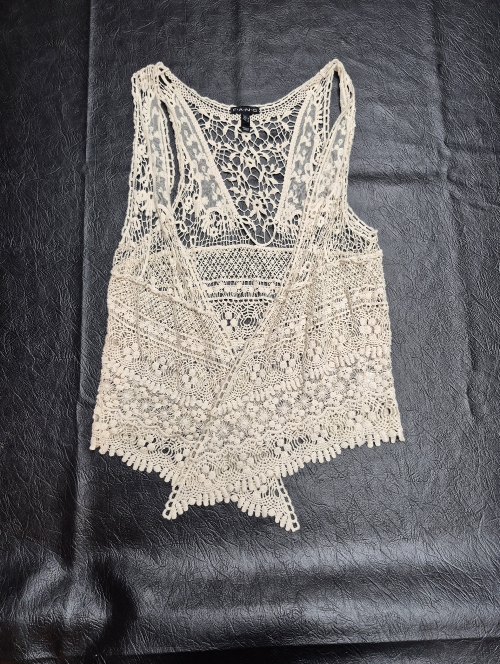 Y2k Era FANG Crochet Vest